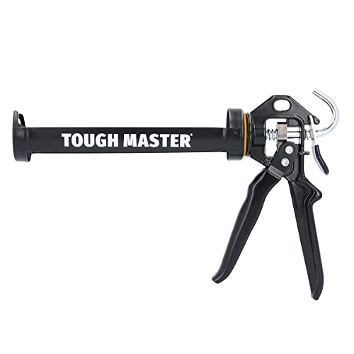 TOUGH MASTER Robuste Kartuschenpistole für 310 ml-Patronen Dichtstoffe, Dichtungen, Silikone, Langlebige Heavy Duty Anwendungspistole 20:1 Druckverhältnis von TOUGH MASTER