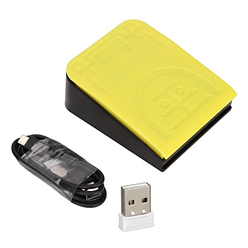 TOUISEDGI Einzelnes Fußschalterpedal, Einzelnes Fußschalterpedal 2,4 G Kabelgebundener USB-DREI-Verbindungsmodus, Hohe Empfindlichkeit, Ergonomisches Fußschalterpedal von TOUISEDGI