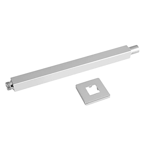 Touisedgi 30 cm Chrom quadratische Decke Duschverlängerung Armwand für Duschkopf mit Bad montiert von TOUISEDGI
