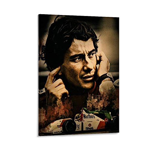 TOUKUI Ayrton Senna Mclaren Leinwand Kunst Poster und Wandkunst Bilddruck Moderne Familienzimmer Dekor Poster 12x18inch(30x45cm) von TOUKUI