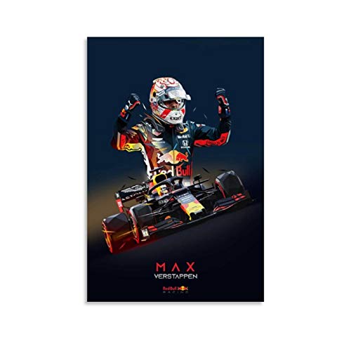 TOUKUI Poster De Max Verstappen (3) Poster dekorative Malerei Leinwand Wandkunst Wohnzimmer Poster Schlafzimmer Malerei 12x18inch(30x45cm) von TOUKUI