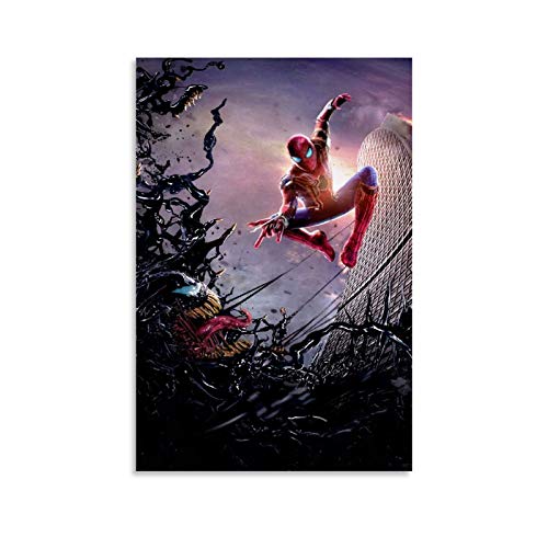 TOUKUI Tobey Spiderman Vs 2018 Venom Poster dekorative Malerei Leinwand Wandkunst Wohnzimmer Poster Schlafzimmer Malerei 16x24inch(40x60cm) von TOUKUI