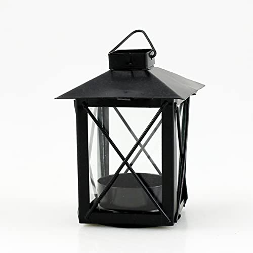 TOULIFLY Goldbach Metall Laterne mit Teelicht Einsatz, 7 x 9,5 cm, Schwarz TOULIFLY Goldbach Metall Laterne mit Teelicht Einsatz, 7 x 9,5 cm, Schwarz von Mcties