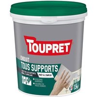 Toupret - Putz für alle Untergründe innen und außen, Paste 1.5kg, weiß von TOUPRET