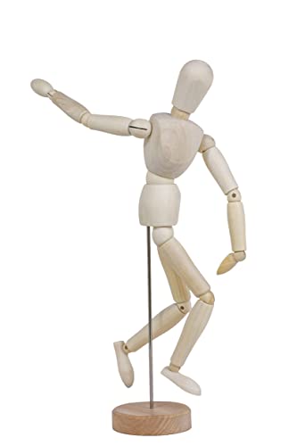 TOUROCMONT Gliederpuppe Mannequin 30cm Hoch Zeichenpuppe zum Malen von TOUROCMONT