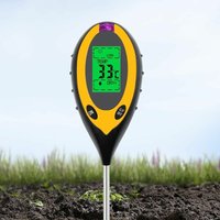 Tovbmup - Bodentester 4 in 1 Bodenfeuchtigkeitsmesser Pflanzenfeuchtigkeitsmesser Boden-PH-Messgerät für Feuchtigkeit, ph, Sonnenlicht, Temperatur von TOVBMUP