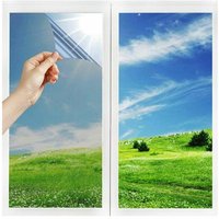Sonnenschutz Fensterfolie Sonnenschutzfolie selbstklebende Fensterfolie Verdunklungsfolie Wärmedämmung 99% Anti-UV blickdichte Sichtschutzfolie für von TOVBMUP