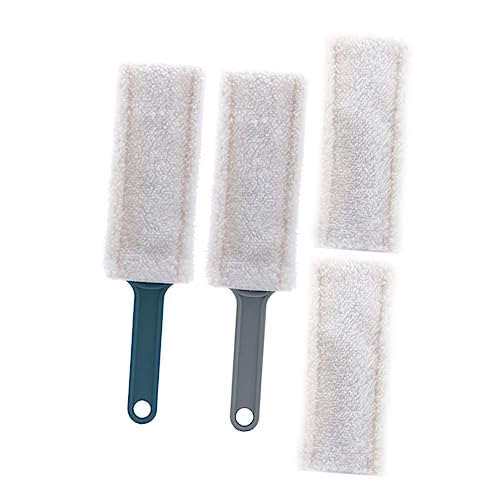 TOVINANNA 1Satz Reusable Multi Functional Duster Brush with Replacement Cloths for Car Computer Air Conditioning Tv Sofa and Home Accessories von TOVINANNA