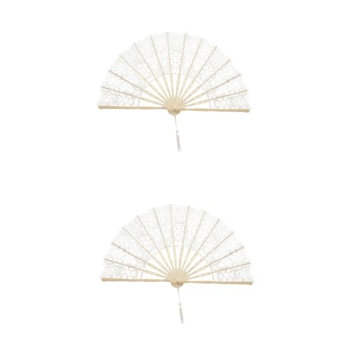 TOVINANNA 2 Stück Faltfächer mit Spitze Eleganter Handfächer für Hochzeitsdekoration und Tragbar Accessoire für Veranstaltungen und Tänze TOVINANNA 2 Stück Faltfächer mit Spitze Eleganter Handfächer für Hochzeitsdekoration und Tragbar Accessoire für Veranstaltungen und Tänze von TOVINANNA