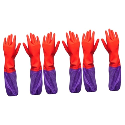 TOVINANNA 3 Paare Wasserdichte Warme Gummihandschuhe für Hausarbeit Rutschfestes Design Langlebig Gefüttert für Winter zum Geschirrspülen Wäschewaschen und Reinigung TOVINANNA 3 Paare Wasserdichte Warme Gummihandschuhe für Hausarbeit Rutschfestes Design Langlebig Gefüttert für Winter zum Geschirrspülen Wäschewaschen und Reinigung von TOVINANNA
