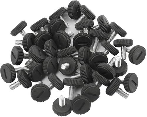 TOVOT 32 Stück M6 Verstellbare Möbelfüße Stellfüße Höhenverstellbare Füße Nivellierfüße Schwarz für Möbel (20MM) von TOVOT
