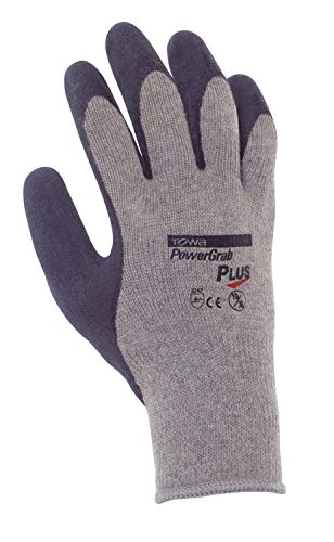(12 Paar) TOWA Handschuhe Strickhandschuhe PowerGrab Plus 12 x grau/blau 9 von TOWA