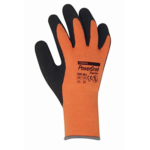 24 Paar - PowerGrab Thermo Winterhandschuh, orange - TOWA - 2203 - Größe 08 von TOWA