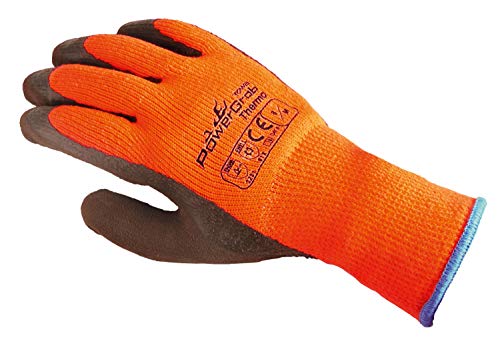 TOWA (6 Paar) Handschuhe Winterhandschuhe PowerGrab Thermo 6 x orange/braun 11 von Towa