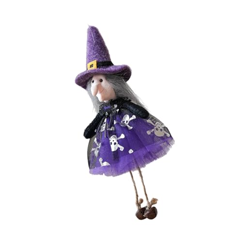 Festival Stoff Halloweens Hanging Ornament Mit Hexen Schwarze Katzen Phantoms Design Für Innenräume Freien Home Dekoration Halloweens Tuches Hängeschmuck Set von TOWARDSNAN