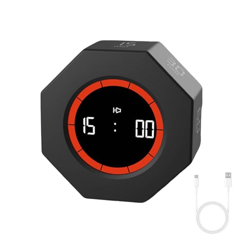 Ruhig Digitaler Timer Wiederaufladbarer Timer Automatisch Rotierender Bildschirm ABS Textur Geeignet Für Kochzeitmanagement Der Studie Geeignet von TOWARDSNAN