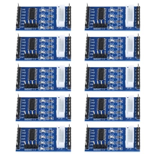 TOWARDSNAN 10pcs 28BYJ48 Steppers Motor Reduktion Stufe Getriebe Stufe Motor 4 Phase ULN2003 Treiberbrettüberwachungszubehör von TOWARDSNAN