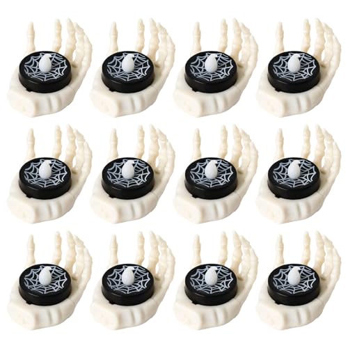 TOWARDSNAN 12pcs Skeletthand LED Lampe Skelett Hand Kerze Teelicht Party Dekoration Nachtlicht Für Schlafzimmer Fenster Display LED Leuchten von TOWARDSNAN