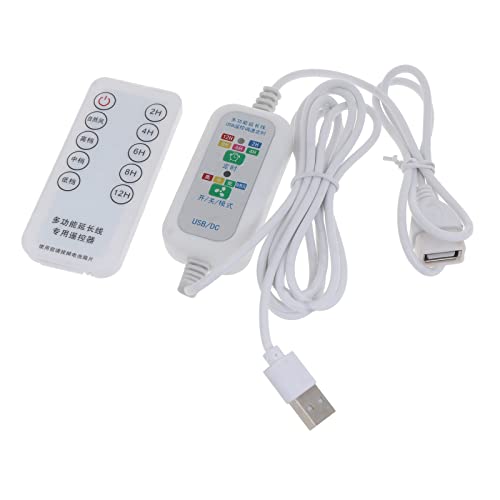 TOWARDSNAN 200 cm 5 V USB Erweiterung Fernbedienung 4-Gang 2-12H Timing Stromkabel Für USB Deckenlüfter USB LED Light Lampe von TOWARDSNAN