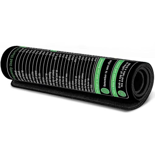 TOWARDSNAN 400x900x3mm Word Cheats Sheet Tastatur Maus Pad Für Büroeffizienz Und Spielkomfort Mit Nonslip Basis von TOWARDSNAN