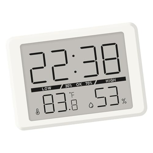 TOWARDSNAN Digitaler Wecker Mit Innentemperatur Und Feuchtigkeitszeitanzeige LCD Bildschirm Backlight Battery Operated LCD Display Takt TOWARDSNAN Digitaler Wecker Mit Innentemperatur Und Feuchtigkeitszeitanzeige LCD Bildschirm Backlight Battery Operated LCD Display Takt von TOWARDSNAN