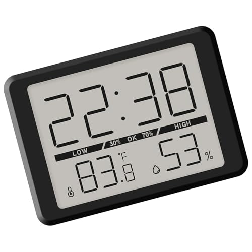 TOWARDSNAN Digitaler Wecker Mit Innentemperatur Und Feuchtigkeitszeitanzeige LCD Bildschirm Backlight Battery Operated LCD Display Takt TOWARDSNAN Digitaler Wecker Mit Innentemperatur Und Feuchtigkeitszeitanzeige LCD Bildschirm Backlight Battery Operated LCD Display Takt von TOWARDSNAN