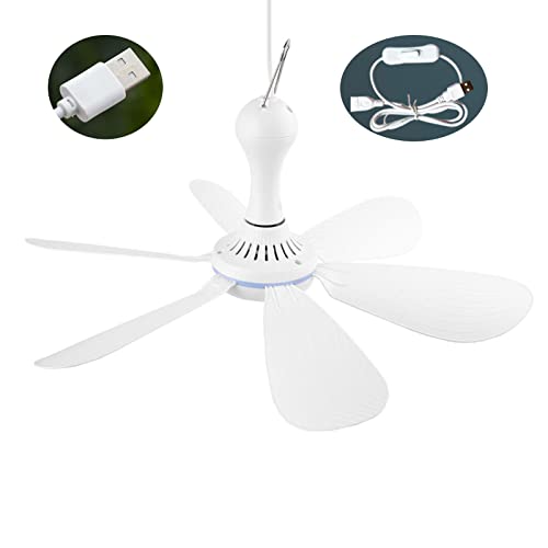 TOWARDSNAN Elektrischer Ventilator, 16,5 Zoll Campingventilator Hängeventilator 5W USB Baldachinventilator Dachventilator Pavillon Deckenventilator mit 6 Zeltventilatoren für Heiß TOWARDSNAN Elektrischer Ventilator, 16,5 Zoll Campingventilator Hängeventilator 5W USB Baldachinventilator Dachventilator Pavillon Deckenventilator mit 6 Zeltventilatoren für Heiß von TOWARDSNAN