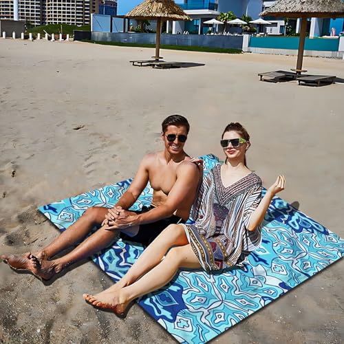 TOWARDSNAN Leichte Picknicksdecke Tragbare Große Stranddecke Tragbare Klappcampingmatten wasserdichte Sandschutzmatten von TOWARDSNAN