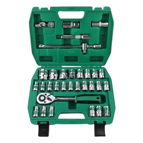 TOWARDSNAN Ratschenschlüssel Set Auto Reparaturwerkzeug 1/4 Ratschendriebsschlüsselkombination Mit Sockelmetrikbit von TOWARDSNAN