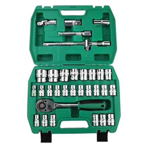 TOWARDSNAN Ratschenschlüssel Set Auto Reparaturwerkzeug 1/4 Ratschendriebsschlüsselkombination Mit Sockelmetrikbit von TOWARDSNAN