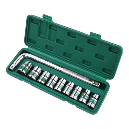 TOWARDSNAN Ratschenschlüssel Set Auto Reparaturwerkzeug 1/4 Ratschendriebsschlüsselkombination Mit Sockelmetrikbit von TOWARDSNAN