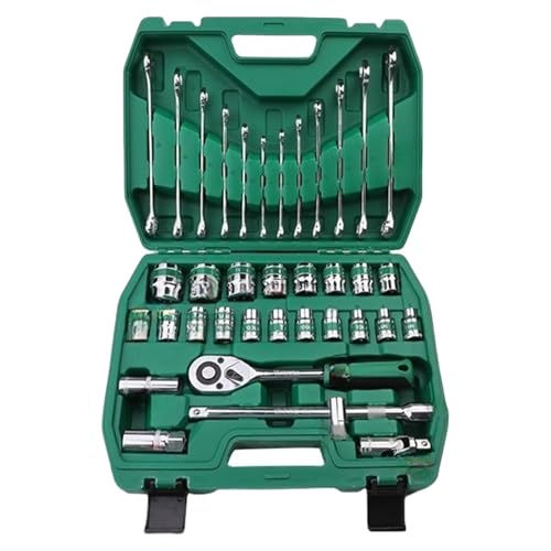 TOWARDSNAN Ratschenschlüssel Set Auto Reparaturwerkzeug 1/4 Ratschendriebsschlüsselkombination Mit Sockelmetrikbit von TOWARDSNAN