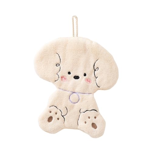 TOWARDSNAN Schnelle Trocknerkorallen Fleece Handtuch Mit Cartoon Hundeform Putzentuch Perfekt Für Küchenbad Reinigung Korallen Fleece Handtuch von TOWARDSNAN