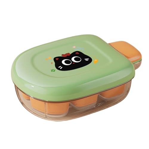 Tragbare Runde Eisballhersteller Food Grade Plastik Gefrierschalen Für Getränke 6 GRIDS NONSLIP BASE Mühelos Freigelassen von TOWARDSNAN