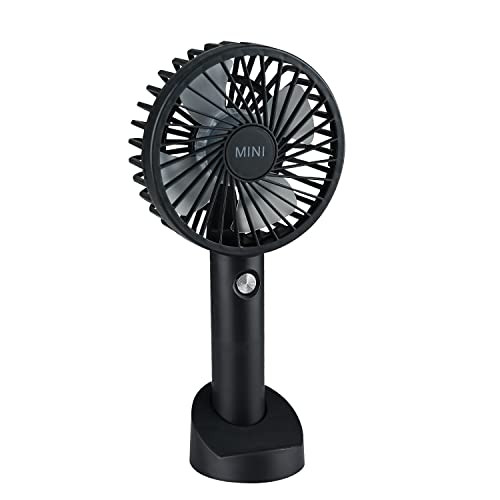 Handventilator Taschenventilator Batteriebetrieben Mini Fan Klein Akku Leise Tragbarer USB Kleiner Ventilator Desktop Lüfter Elektrischer Persönlicher Elektrolüfter (Schwarz) von TOWEAR