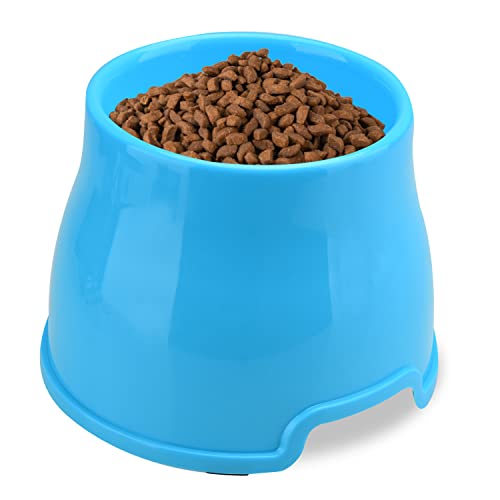 Long Ears Hundenapf, Spaniel-Hundenapf, erhöhter Fressnapf für Futter und Wasser, Rutschfester hoher Futternapf für kleine, mittlere, große Hunde (L, Blau) von TOWEAR