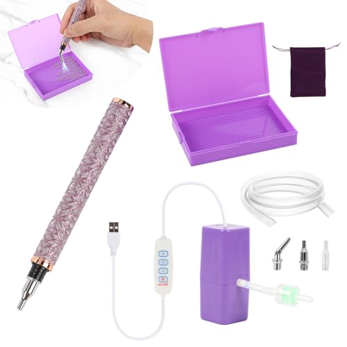 Elektrischer Diamond Painting Stift, Vakuum Diamond Paint Stift mit Ablagefach USB-C Diamond Paint Zubehör mit Ablagefach Diamantmalerei Zubehör für Diamantmalerei, Stickerei, Nailart Elektrischer Diamond Painting Stift, Vakuum Diamond Paint Stift mit Ablagefach USB-C Diamond Paint Zubehör mit Ablagefach Diamantmalerei Zubehör für Diamantmalerei, Stickerei, Nailart von TOWEBOORY