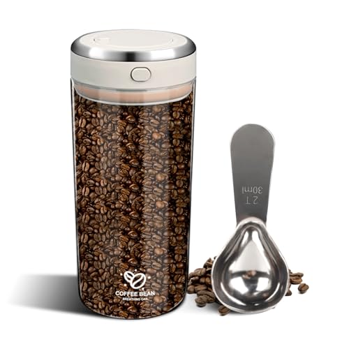 Kaffeedose Luftdicht, Kaffeebohnen Behälter mit Auslassventil und Datumsanzeige Vakuum Kaffeebehälter aus Hochwertigem Glas Transparent Kaffeebohnen Aufbewahrung für Kaffeebohnen Nüsse Kakao (1700 ml) Kaffeedose Luftdicht, Kaffeebohnen Behälter mit Auslassventil und Datumsanzeige Vakuum Kaffeebehälter aus Hochwertigem Glas Transparent Kaffeebohnen Aufbewahrung für Kaffeebohnen Nüsse Kakao (1700 ml) von TOWEBOORY