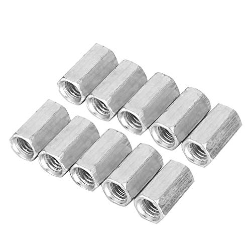 10 Stück M8 Lange Stangenmutter, Sechskanthülsenmutter Abstandsgewindebefestigungen Innengewinde Gerade Passend Sechskantstange Gewindestange Rod Studding Hex Verzinkt 10 Stück M8 Lange Stangenmutter, Sechskanthülsenmutter Abstandsgewindebefestigungen Innengewinde Gerade Passend Sechskantstange Gewindestange Rod Studding Hex Verzinkt von TOWEBOORY