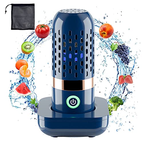 Obst-Und Gemüsereiniger, Obst Gemüse Waschmaschine 3000mAh IPX7 Tragbarer Lebensmittelreiniger ohne Kabel Wiederaufladbare Reinigungsmaschine für Gemüse und Obst von TOWEBOORY
