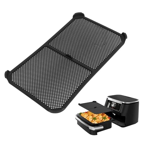 Spritzschutz für Ninja Foodi Flexdrawer 10,4 L Heißluftfritteuse AF500EU, Silikon Spritzschutz Heißluftfritteuse Spritzschutz Wiederverwendbar Fettspritzschutz Hitzebeständig bis 240℃ (Nicht Faltbar) von TOWEBOORY