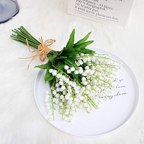 TOWEBOORY 18 Bündel Maiglöckchen Blumen, Weiß Maiglöckchen Kunststoffblumen Outdoor Brautstrauß Künstliche Weiße Lilie Blumen Hochzeit Bouquet für Zuhause, Garten, Party, Hochzeitsdekoration TOWEBOORY 18 Bündel Maiglöckchen Blumen, Weiß Maiglöckchen Kunststoffblumen Outdoor Brautstrauß Künstliche Weiße Lilie Blumen Hochzeit Bouquet für Zuhause, Garten, Party, Hochzeitsdekoration von TOWEBOORY