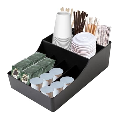 TOWEBOORY Kaffee Spender Organizer, Kaffeestation Zubehör Organizer Moderner Gewürz & Coffee Bar Organizer Teebeutelboxen für Teebeutel Kaffee Bar Organizer für Kaffee und Teebeutel von TOWEBOORY