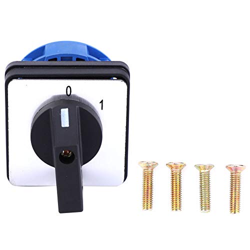 TOWEBOORY Universal Umschalter, AC 690V 20A 2 Position Drehschalter Nockenschalter Rotary Cam Umschalter BEM28-25/1 C02 für Fabriken, Werkstätten, Industriellen Produktionsanlagen von TOWEBOORY