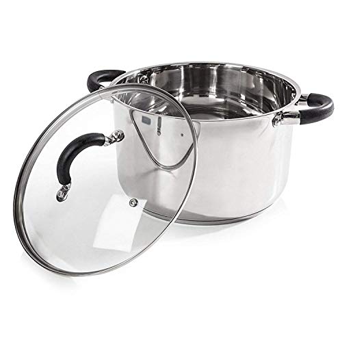 TOWER Casserole Dishes, Edelstahl, Silber, 26 x 28 x 17 cm von TOWER