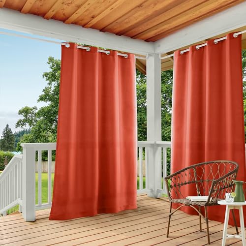 TOWN & COUNTRY BASICS Exclusive Home Vorhänge, Polyester, 1 Paar, Polyester, Mecca Orange, 54x108 von TOWN & COUNTRY BASICS