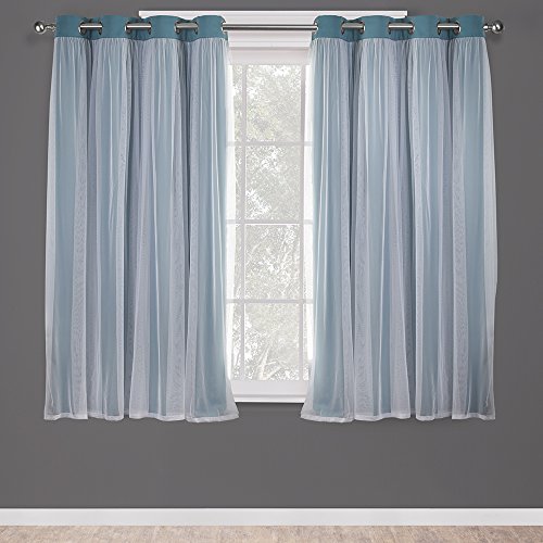 TOWN & COUNTRY LUXE Exklusive Home Curtains Catarina Vorhänge, mehrlagig, massiver Verdunkelungsvorhang und durchscheinender Fenstervorhang mit Tülloberfläche Maße: 52 x 63 cm 52x63 türkis TOWN & COUNTRY LUXE Exklusive Home Curtains Catarina Vorhänge, mehrlagig, massiver Verdunkelungsvorhang und durchscheinender Fenstervorhang mit Tülloberfläche Maße: 52 x 63 cm 52x63 türkis von TOWN & COUNTRY LUXE