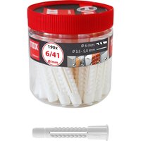 TOX - Allzweckdübel Deco 6x41 mm in Runddose 6/41, 016260031, 190 Stück TOX - Allzweckdübel Deco 6x41 mm in Runddose 6/41, 016260031, 190 Stück von TOX