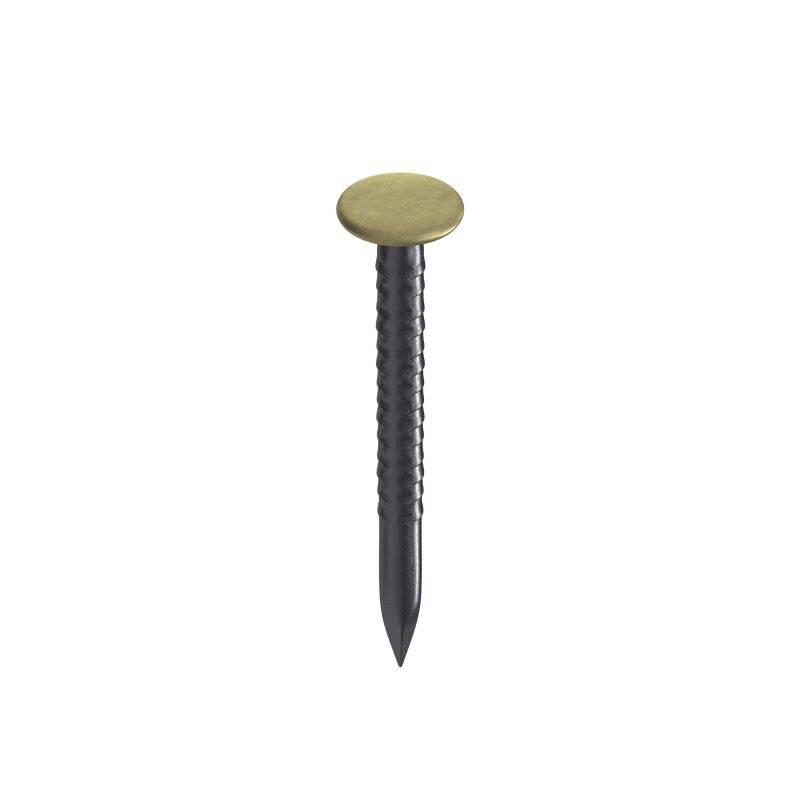 TOX Bildernagel Home Classic Stahl mit Messingkopf für Beton Ziegelstein Holz 2,0 x 50 mm - 20 Stück von TOX-DÜBEL-TECHNIK GmbH