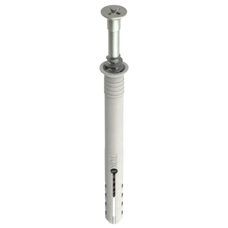 TOX Nageldübel Attack Schlagdübel vormontiert mit Senkbund und Schraube 8x60 mm - 50 Stück von TOX-DÜBEL-TECHNIK GmbH